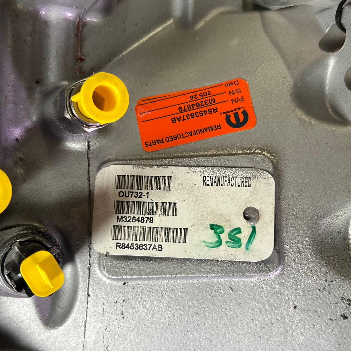 MOPAR 2019-2021 Remanufactured Automatic Transmission Assembly 3.6L Grey R8453637AB