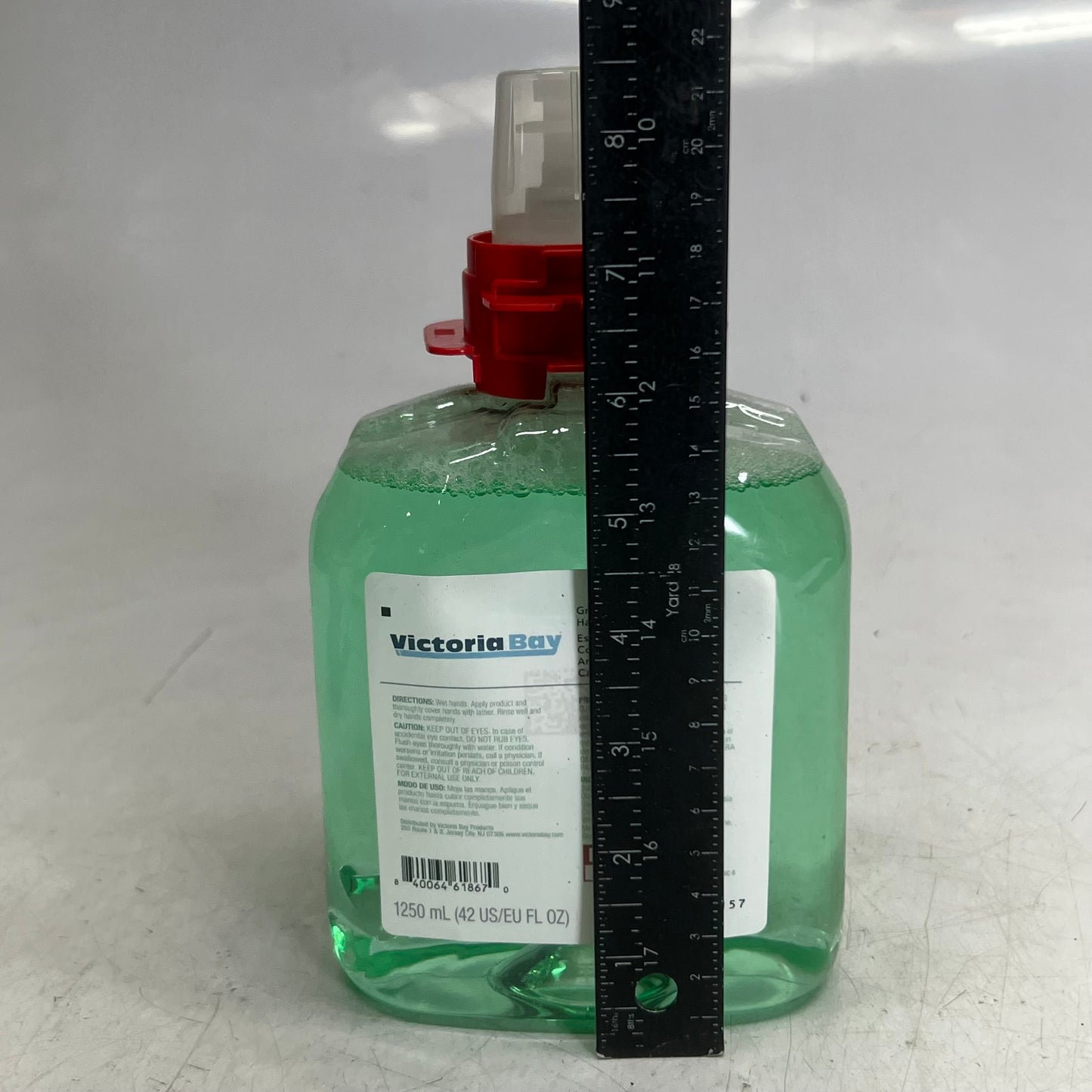 ZA@ VICTORIA BAY (4 PACK) Foam Hand Wash Soap 42 fl. oz. Green BB 10/26 L05579 (New Other, Distressed Box) A