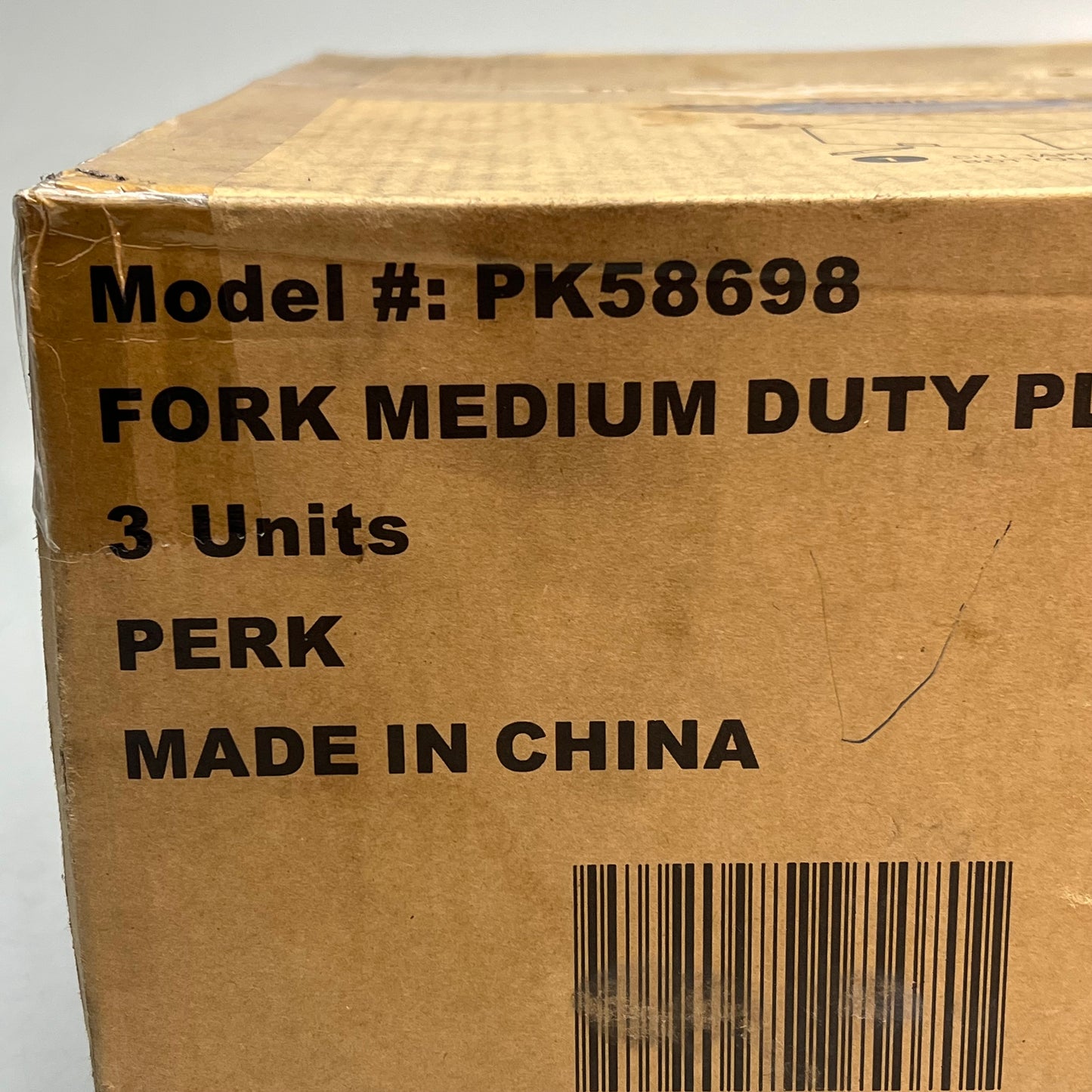 ZA@ PERK (1000 PACK) Mediumweight Plastic Cutlery Forks Polystyrene White PK58698