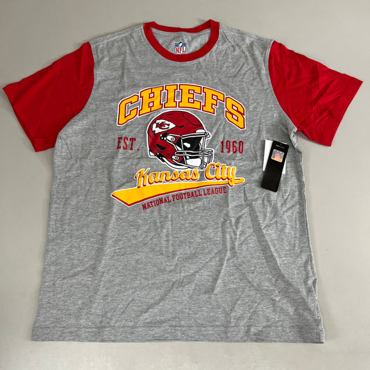 NFL  Kansas City Chiefs G-lll Sports T-Shirt Men's Sz L Red, Grey, Yellow 6AHOO816