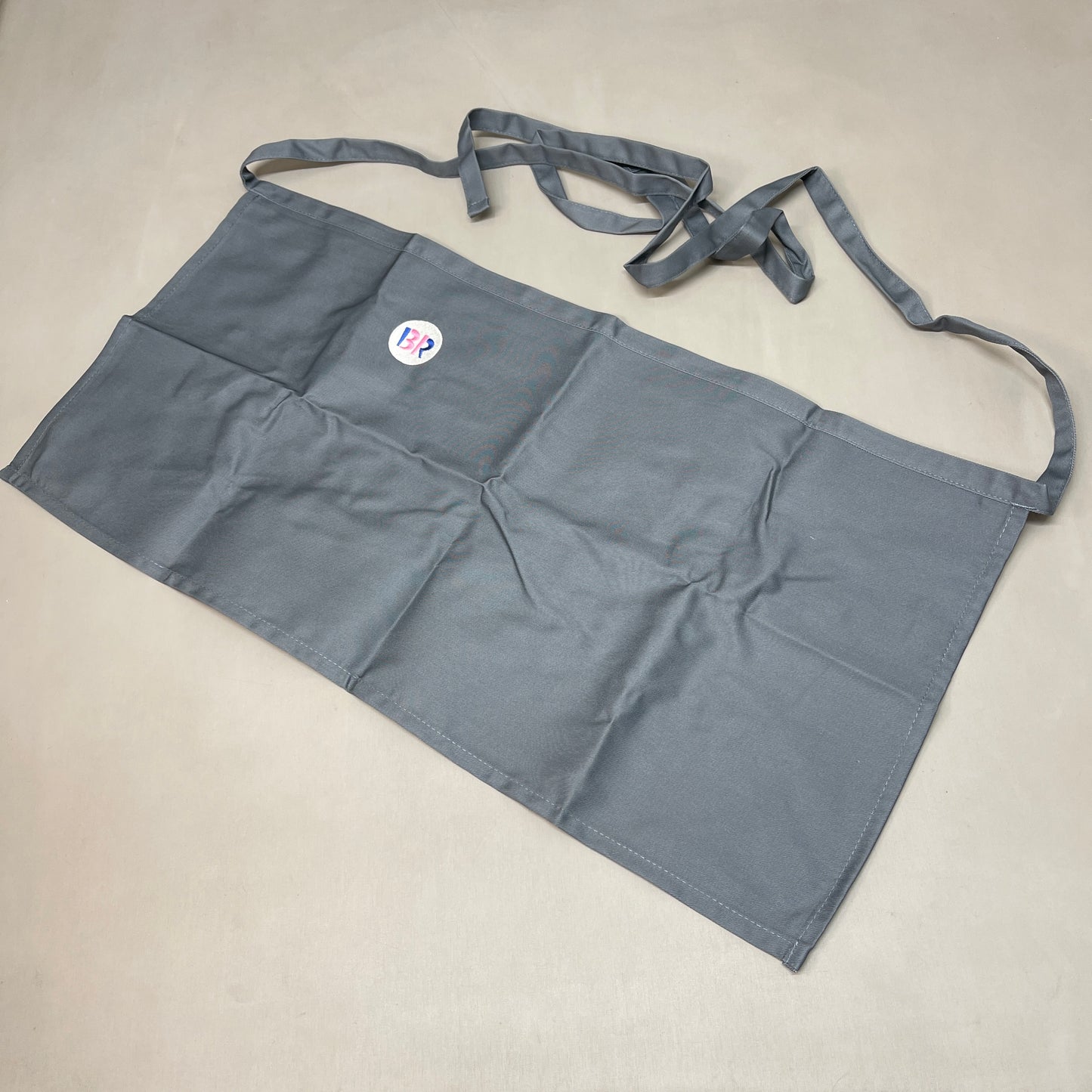 BASKIN ROBBINS 4-PACK! Uniform Waist Apron One Size Grey (New)