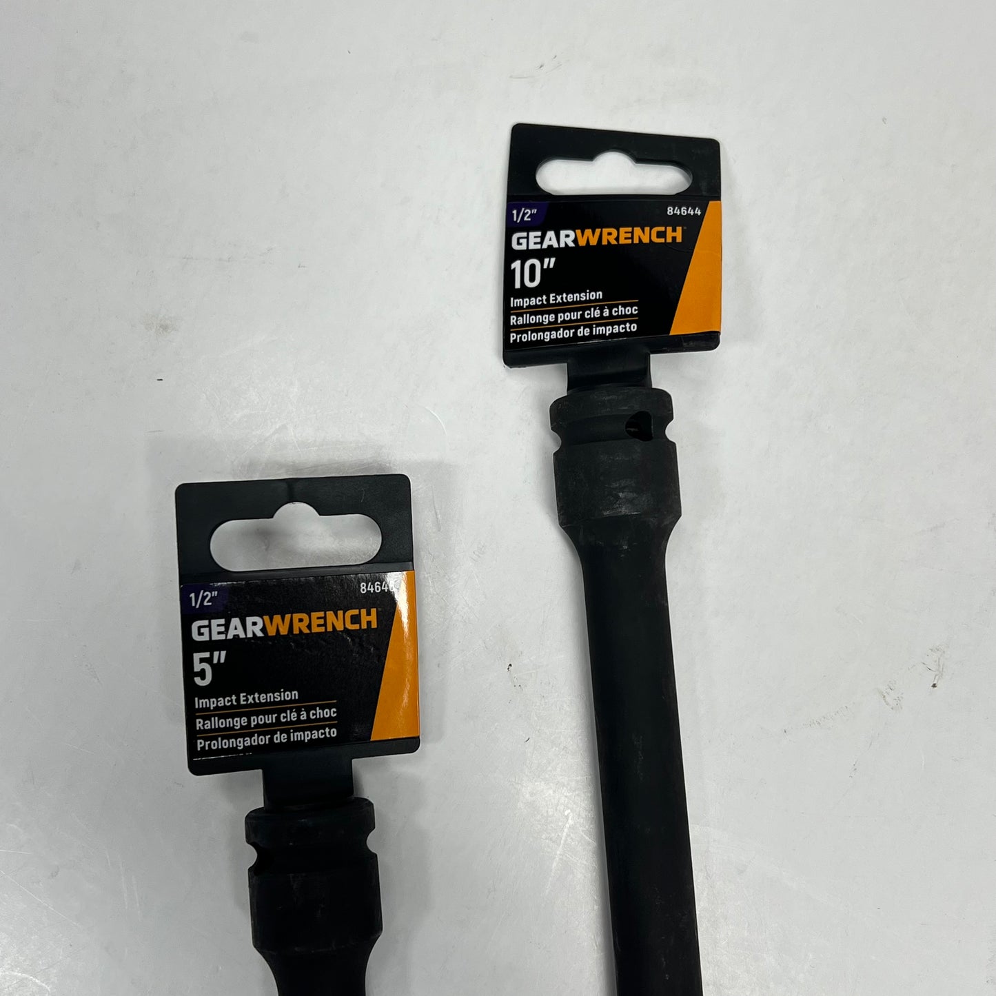 ZA@ GEAR WRENCH (LOT OF 2) Impact Extension 1/2" Drive - 5" & 10" Black