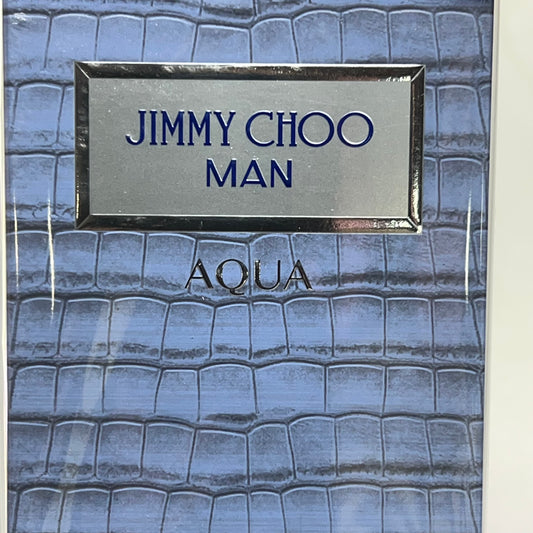 JIMMY CHOO MAN Aqua Eau De Toilette Woody Marine Scent 1.7 fl oz Blue 2597696