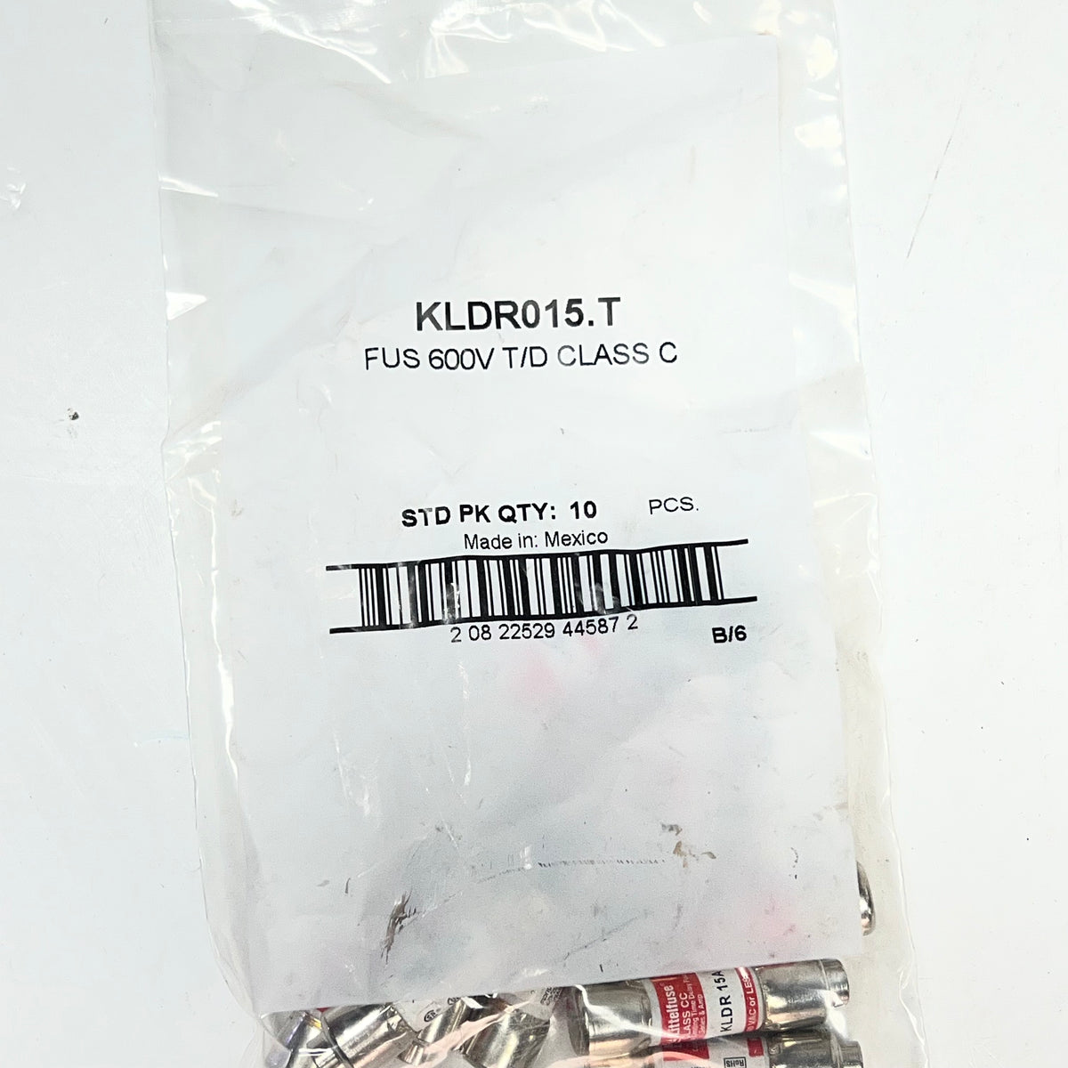 LITTELFUSE (10 PACK) Time Delay Fuse 15A 600V Class C  KLDR015.T