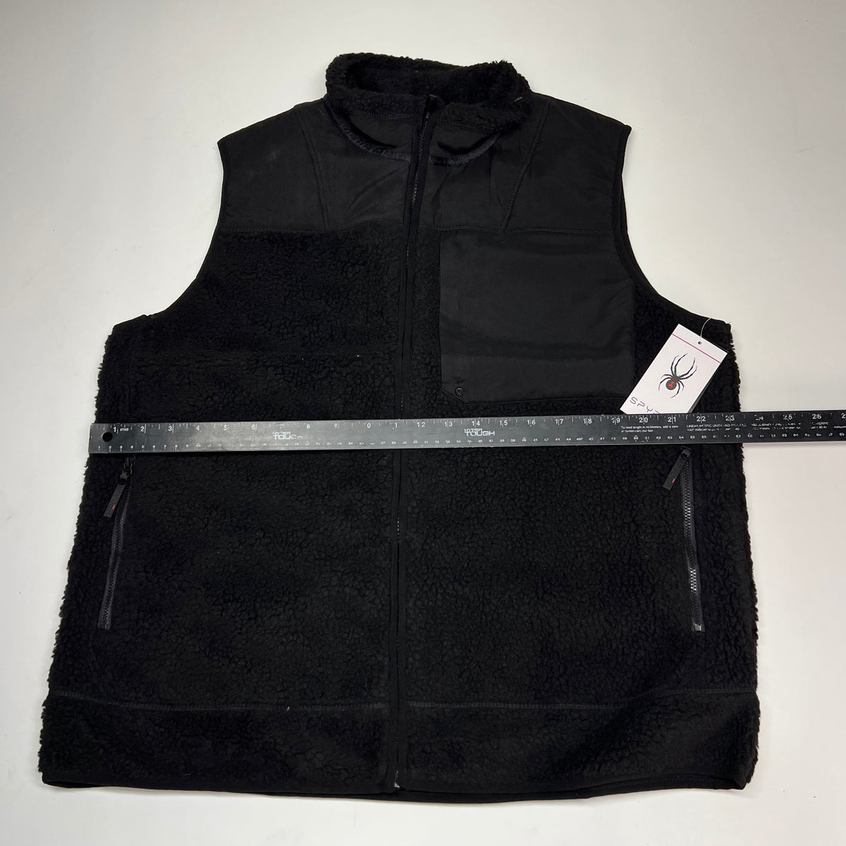 SPYDER Bandit Sherpa Vest Versatile Layer Men's Sz XL Black S17965-BK