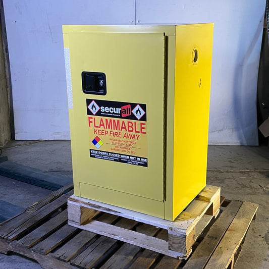 ZA@ SECURALL Safety Cabinet for Flammables W/ Self-Latch Standard Door (New Other, Minor Striping)