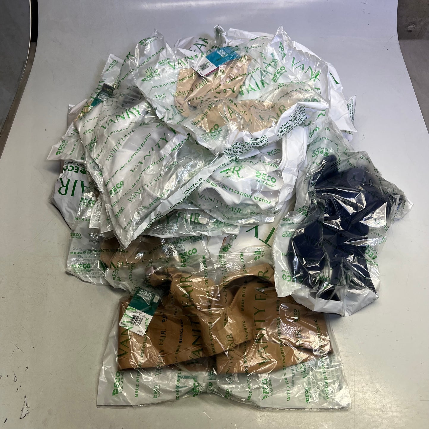 ZA@ VANITY FAIR Lot Of Assorted Style Bras Women's Variety of Sz Tan/Black/White