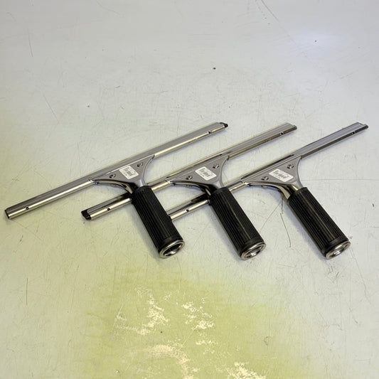 MAXIPLUS (3 PACK) Window Squeegee 12" Silver/Black 96156-S