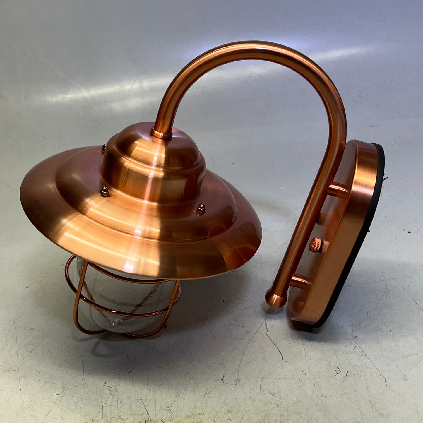 AQ LIGHTING Indoor/Outdoor LED Entry Wall Sconce 4.5W  Shiny Copper HL346A-CP