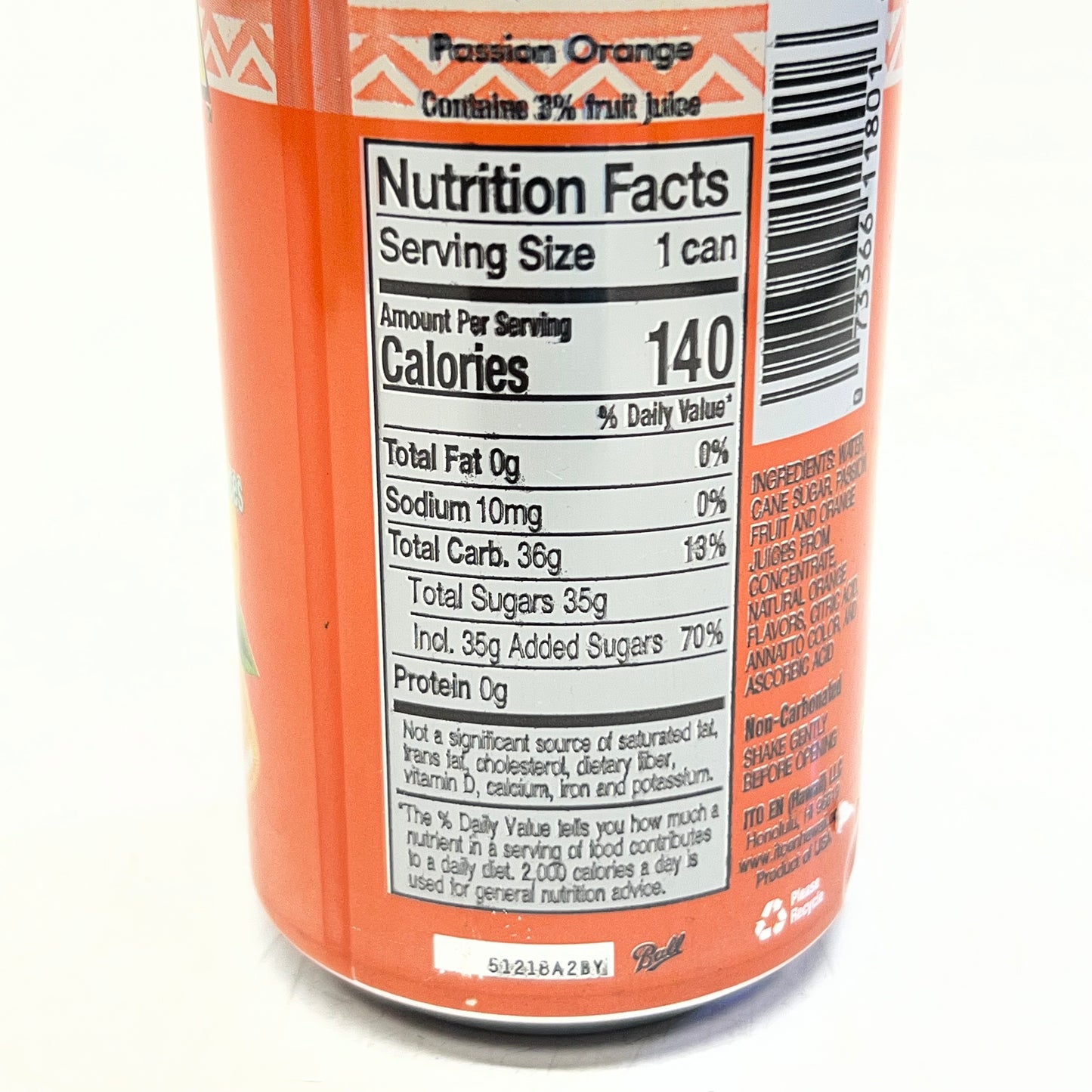 ZA@ Pallet of ALOHA (12 PACK) Maid Juice Passion Orange/Guava/Lilikoi Passion 11.5 Fl Oz (AS-IS)