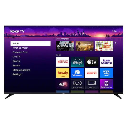 ZA@ ROKU 75" Class Pro Series 4k Qled Mini-led Smart Rokutv, Black 75R8C5 (New Other, Distressed Box) A
