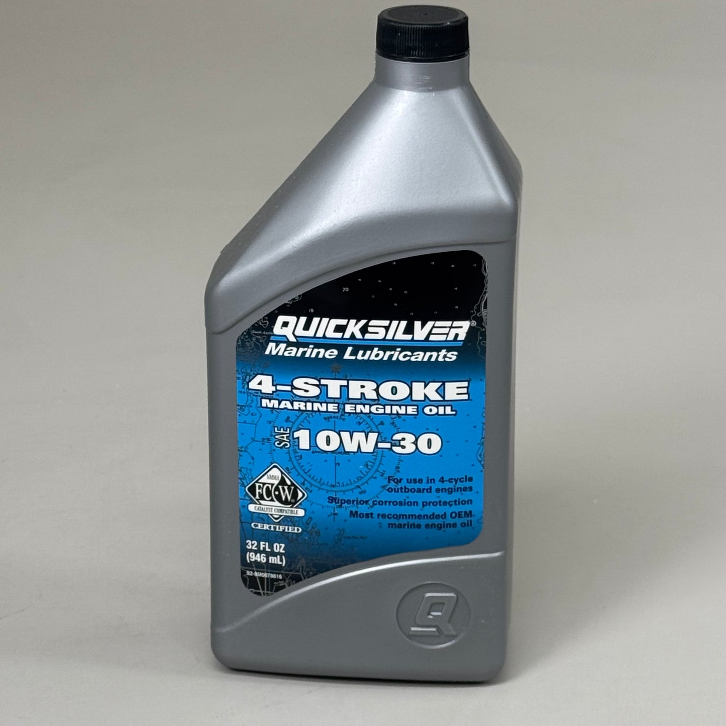 QUICK SILVER (6 PACK) Marine Lubricants 4 Stroke SAE 10W-30 32 fl oz 8M0078616