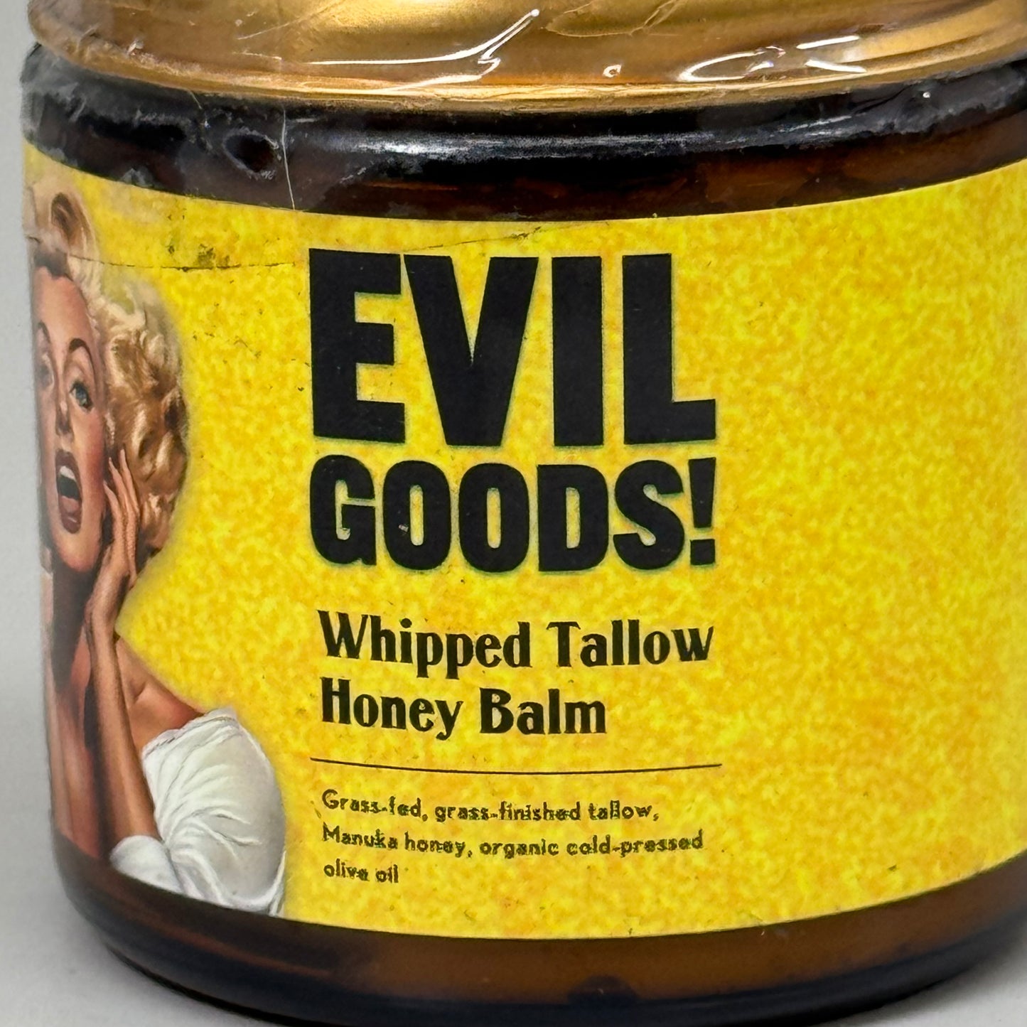 EVILGOODS! 4 oz Whipped Tallow and Honey Balm Unscented