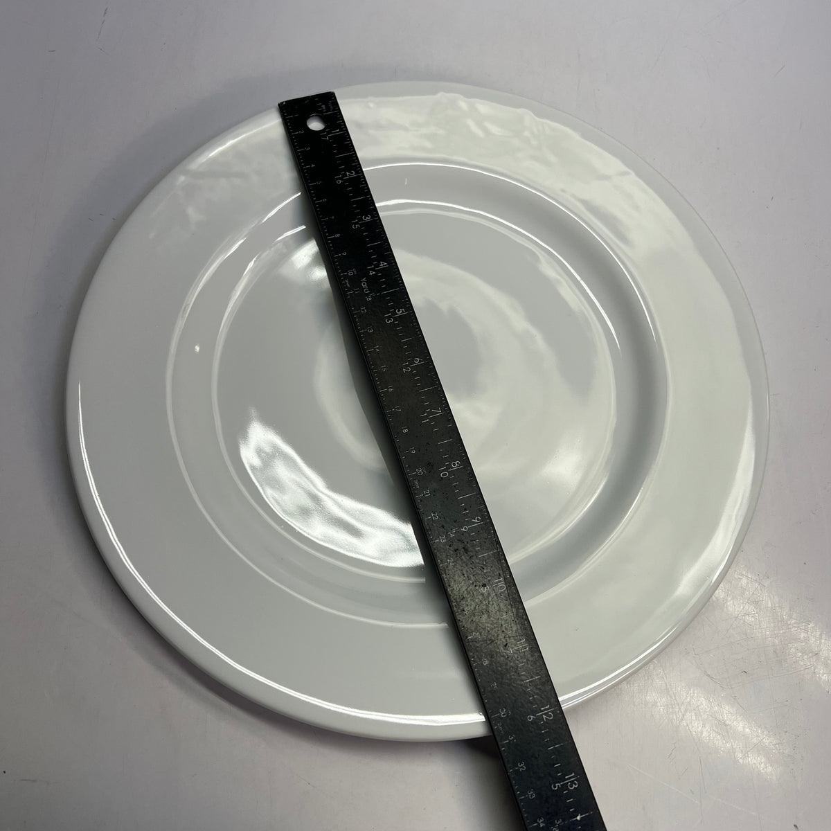 LIBBEY (SET OF 12) Reserve Reflections Porcelain Plate 12 1/4"  White 911194001