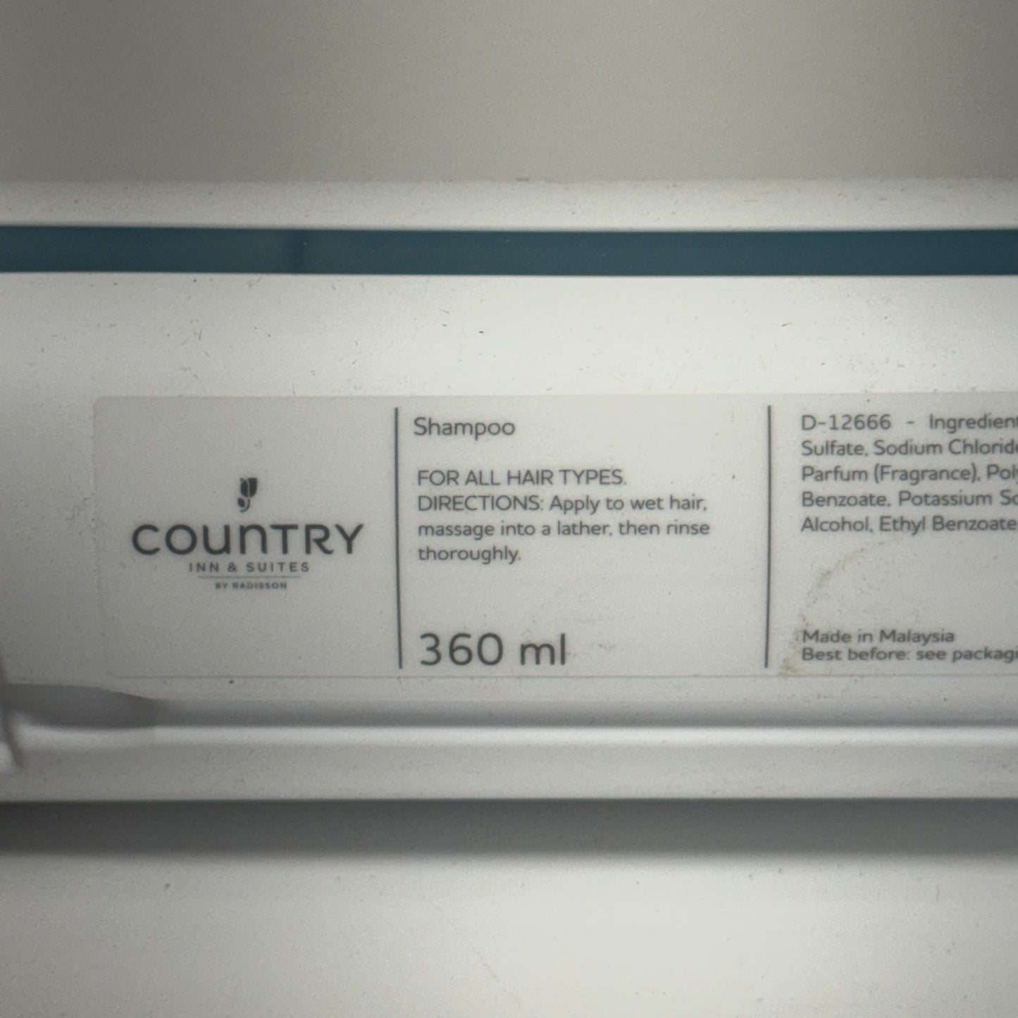 COUNTRY (30 PACK) Inn & Suites Shampoo Smart Care Dispenser 12.2 fl oz. SH-CTR-SCD (New Other, Distressed Box)