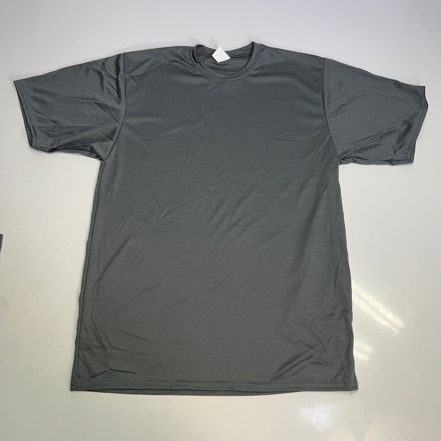 C2 SPORT (5 PACK) Moisture Wick Short Sleeve Work Shirts Youth Sz XL Grey