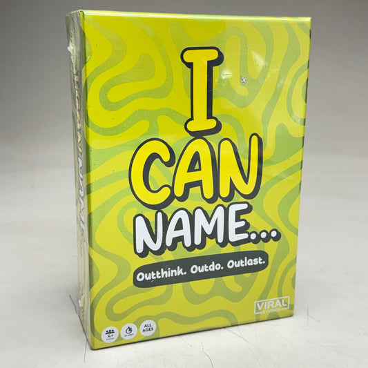 I CAN NAME… “Outthink. Outdo. Outlast” Family Party Card Game Viral Teens Adults VIRAL STUDIOS