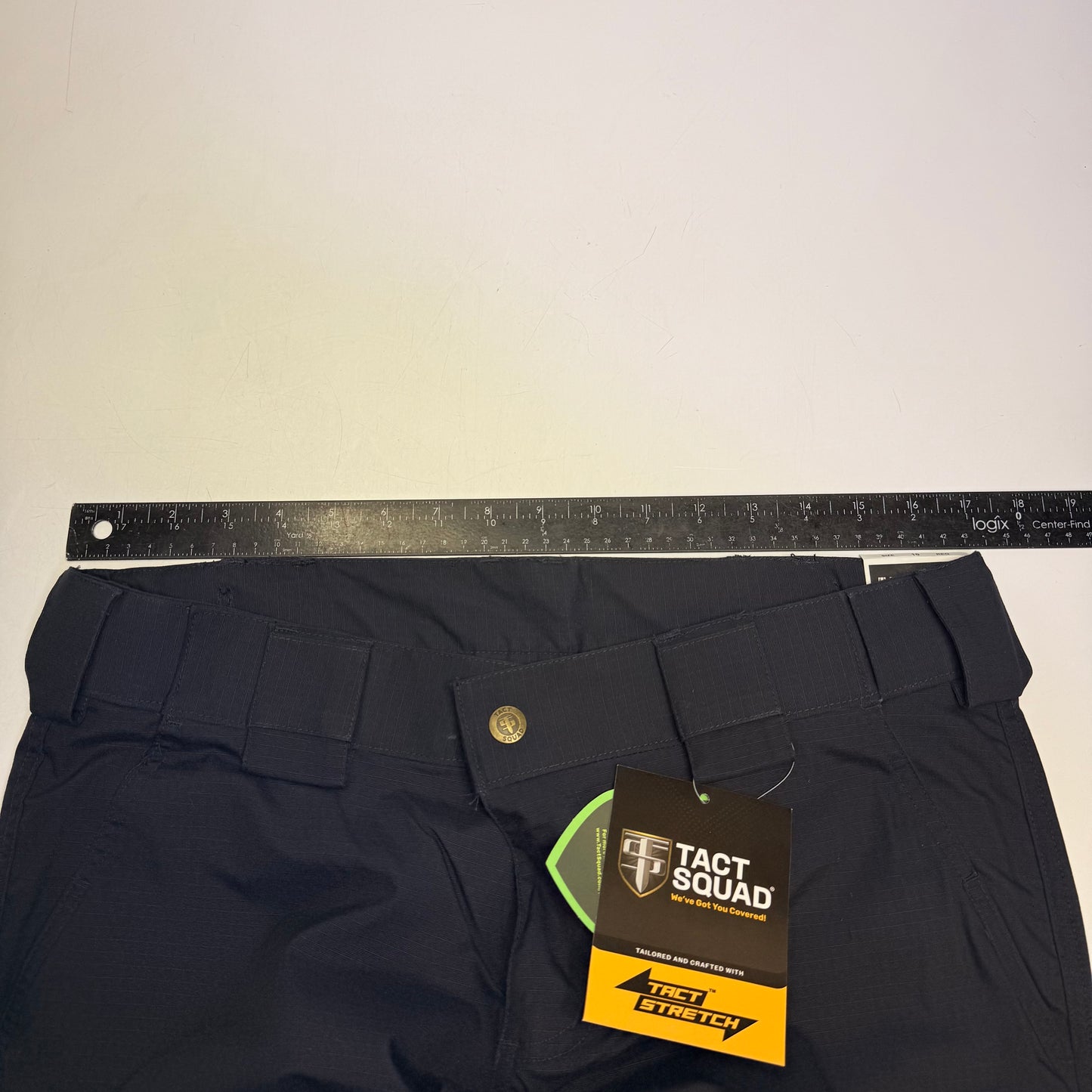 TACT SQUAD Tact Stretch Mini Ripstop Trouser Poly/Cotton Men's Sz 10 Dk Navy T7511