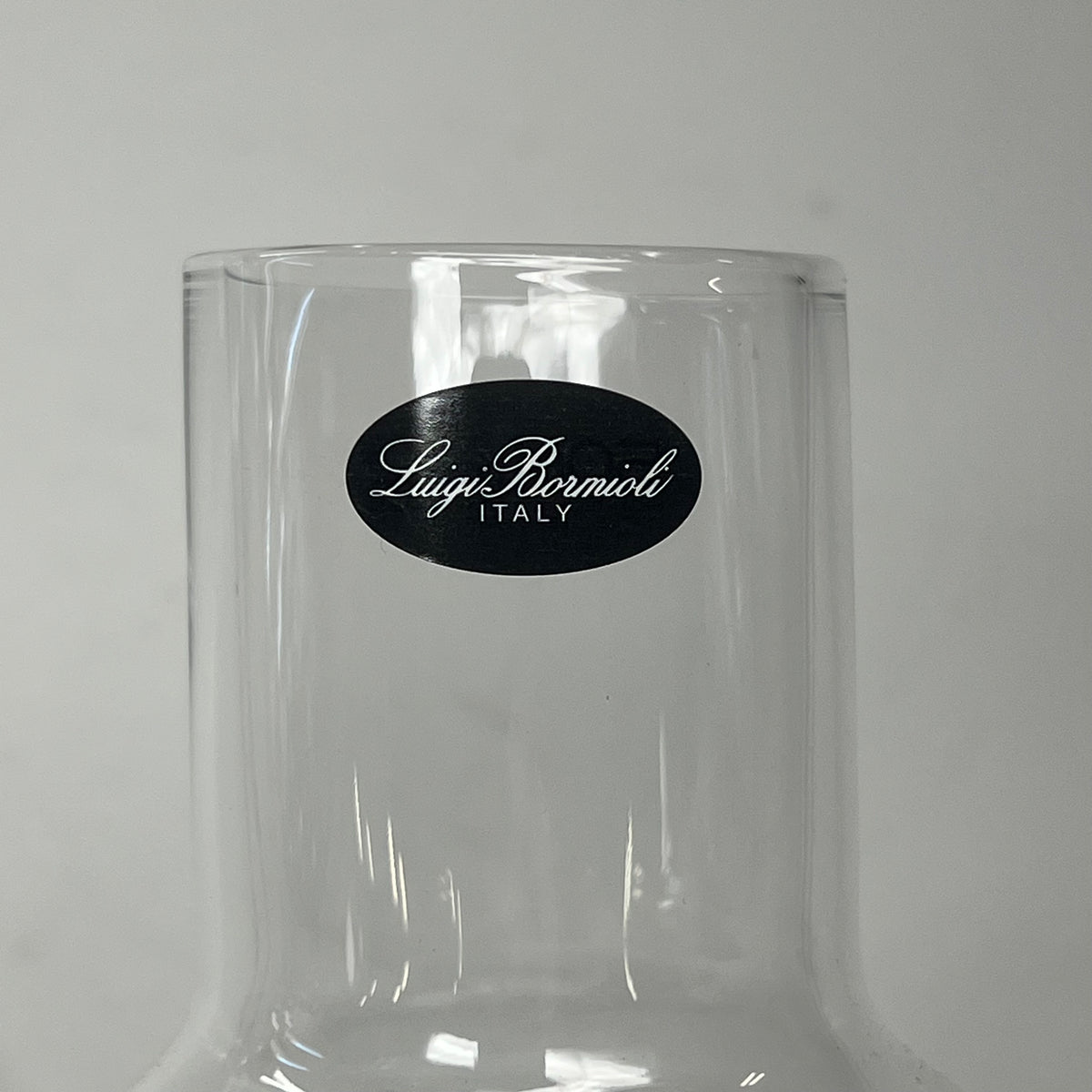 LUIGI BORMIOLI Crystal Glass Sublime Carafe W/ Cork Lid Italy Crafted 34oz Clear