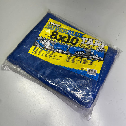 ZA@ POLYTUF (2 PACK) Super Blue Tarp  8X10 Blue M8X10