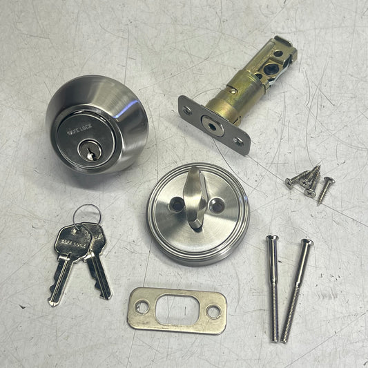 KWIKSET Deadbolt Single Cylinder Deadbolt A663927.1 Satin Nickel 9SD91009-006