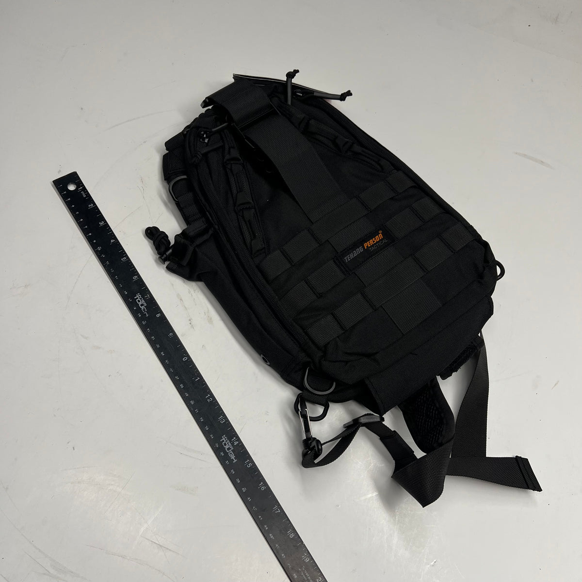 TEHANG PERSON Multipurpose Tactical Backpack 500d Nylon 14"x9" Black TP-T80