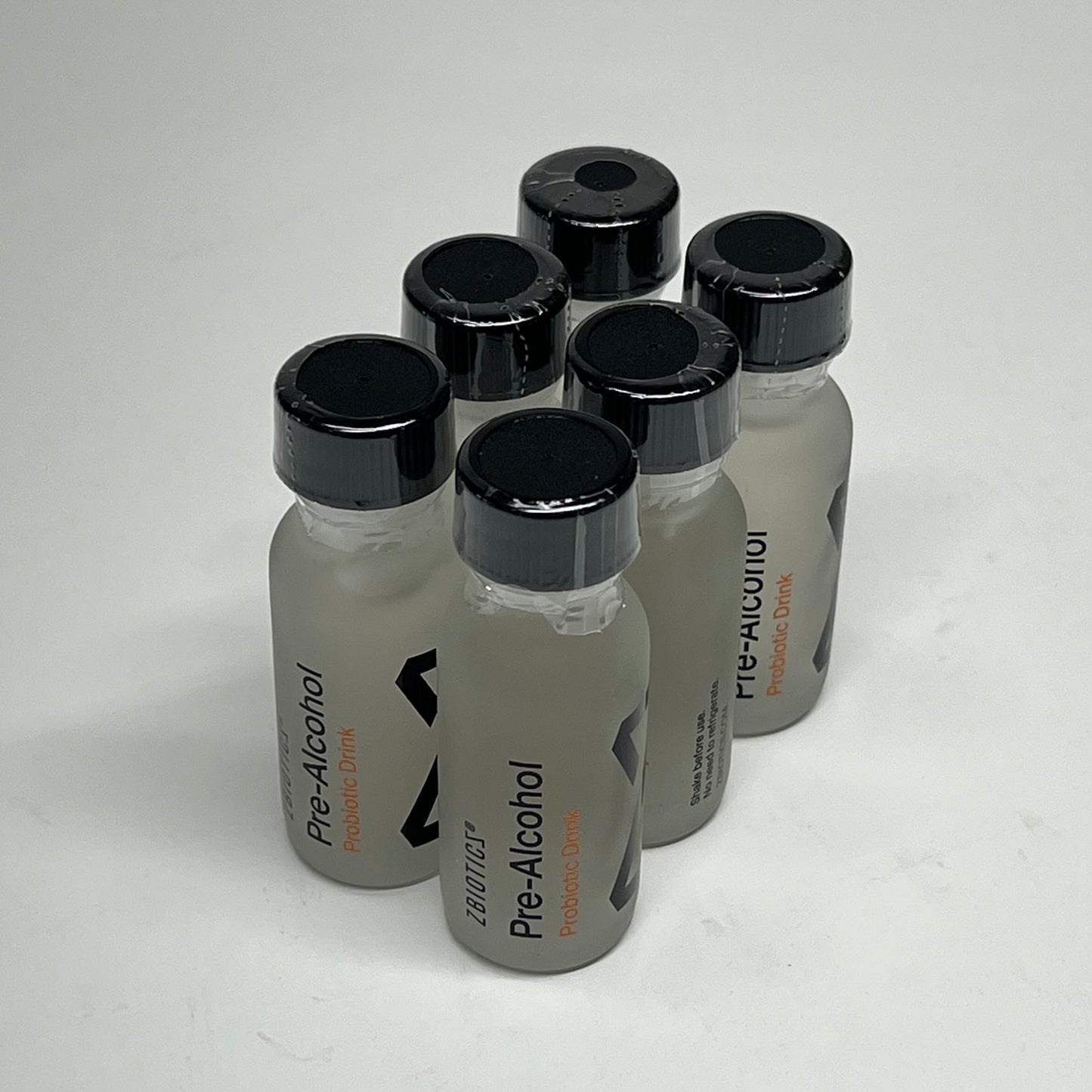 ZBIOTICZ (6 PACK) Pre-alcohol Probiotic Drink For Recovery 0.47oz Clear BB 11/27