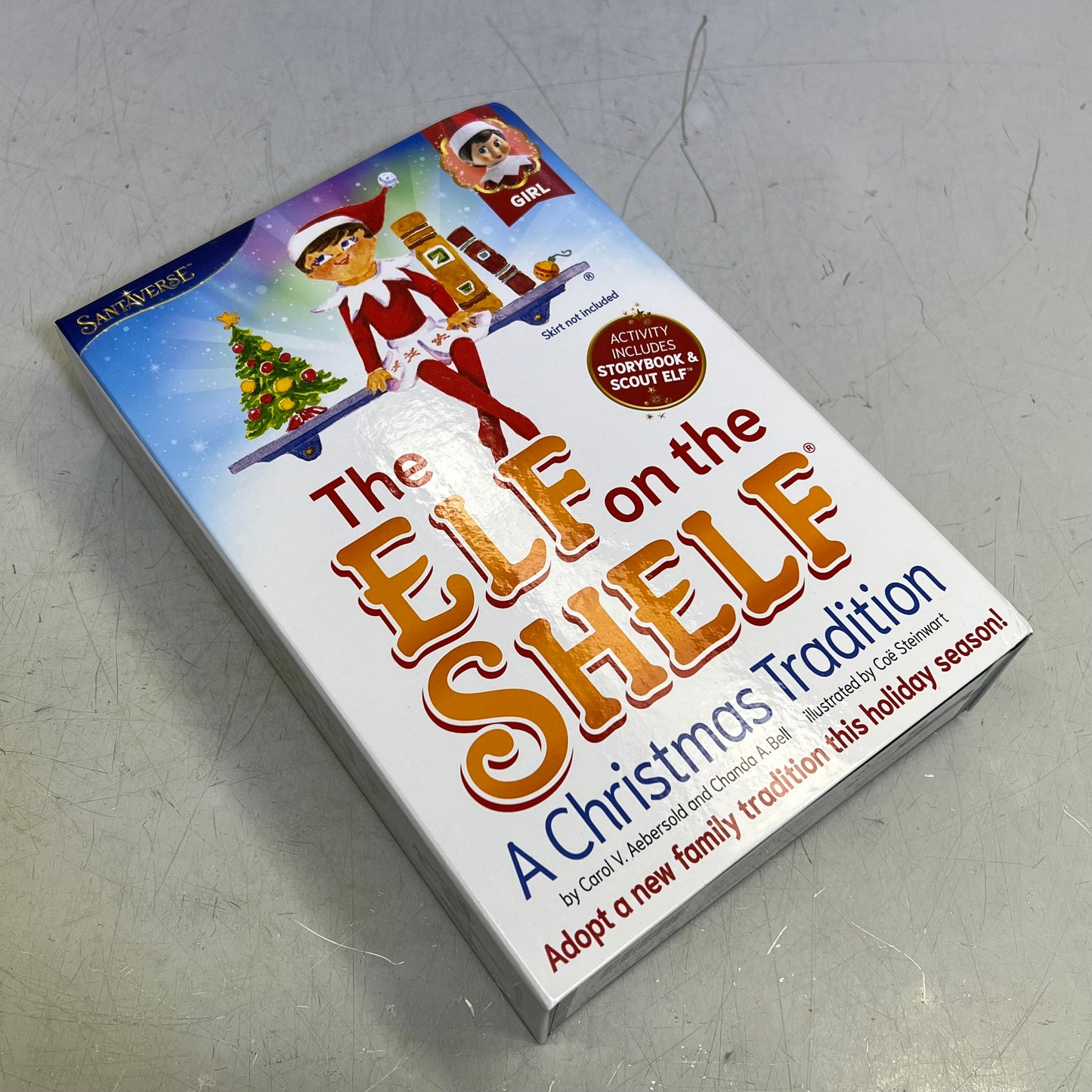 ZA@ SANTAVERSE The Elf On The Shelf Doll & Hardback Book A Christmas Tradition (As-Is)