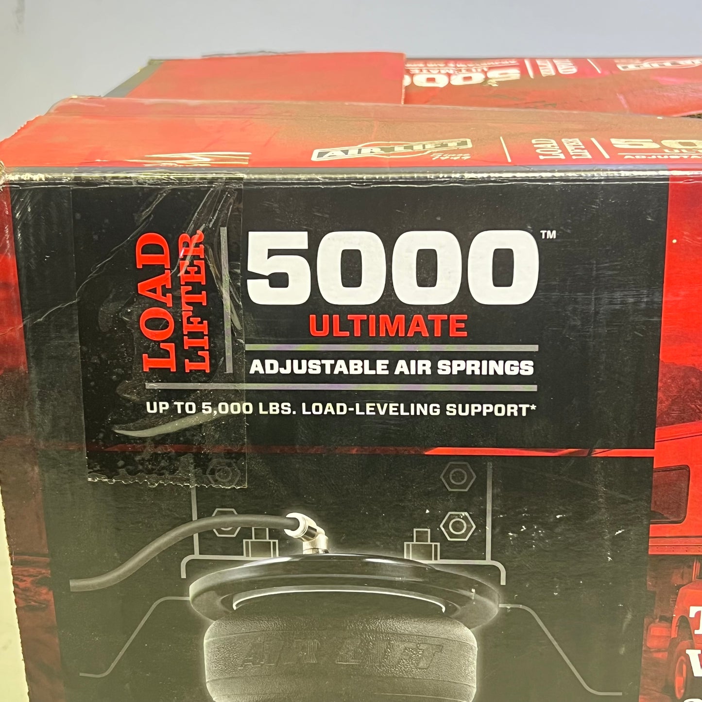 AIR LIFT 5000 Ultimate Adjustable Air Springs Kit up to 5,000 lbs Black 88255