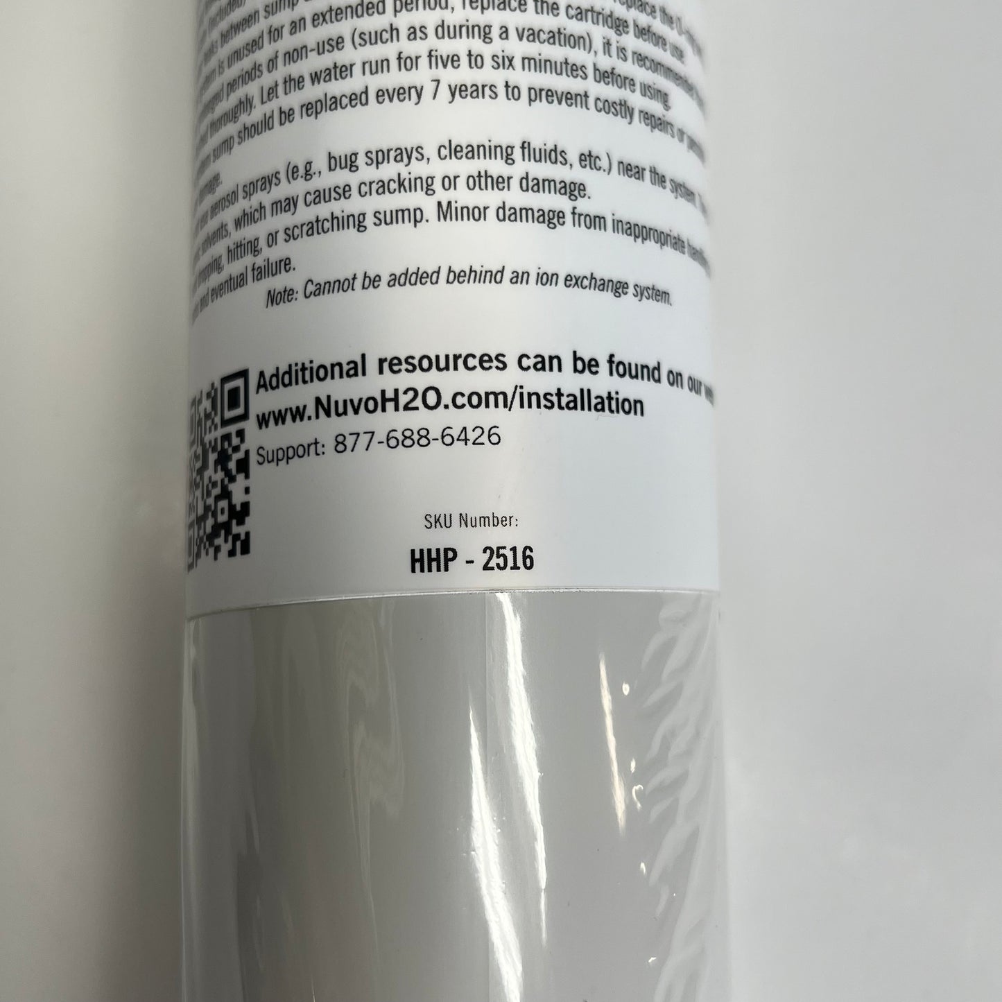 NUVO H2O Home Water Softener System Cartridge Homes up to 1,500 sqft HHP-2516