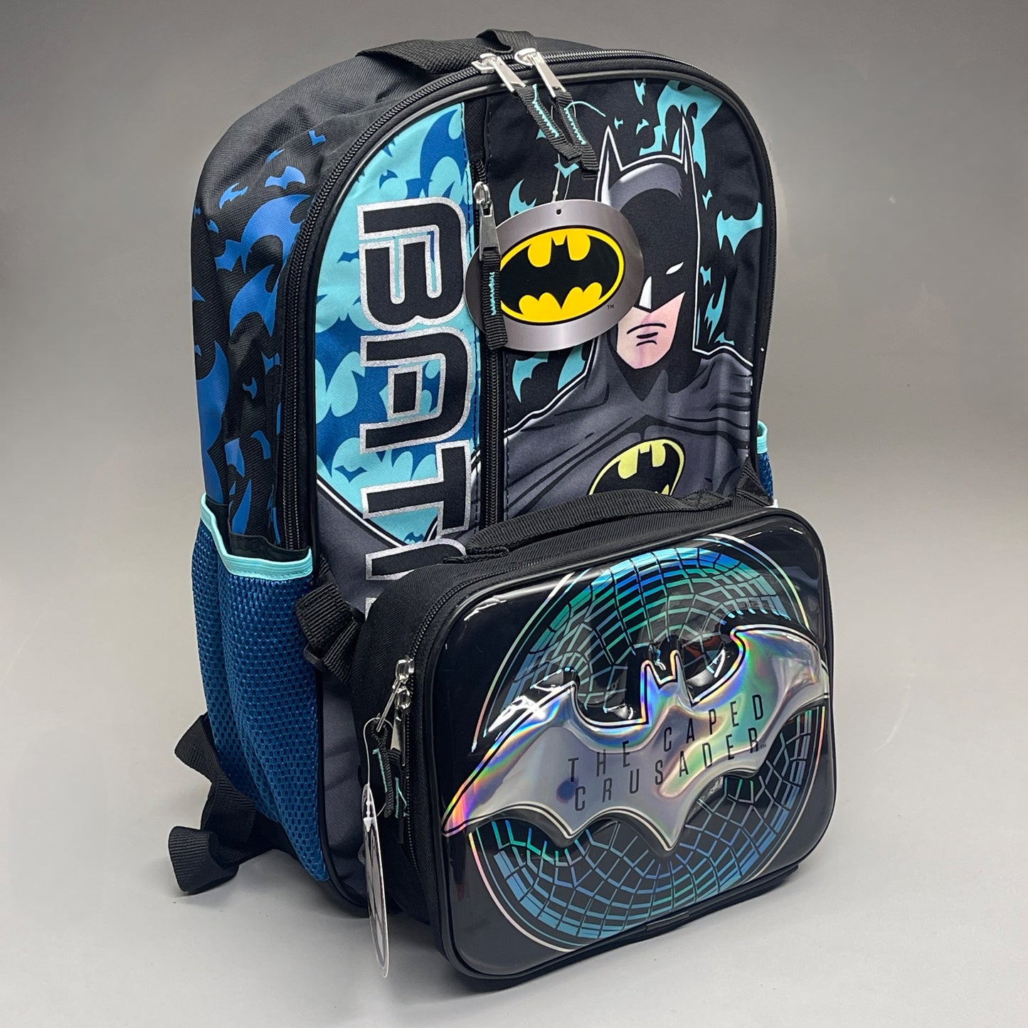 ACCESSORY INNOVATIONS Batman Backpack & Lunch Bag Blue (New)