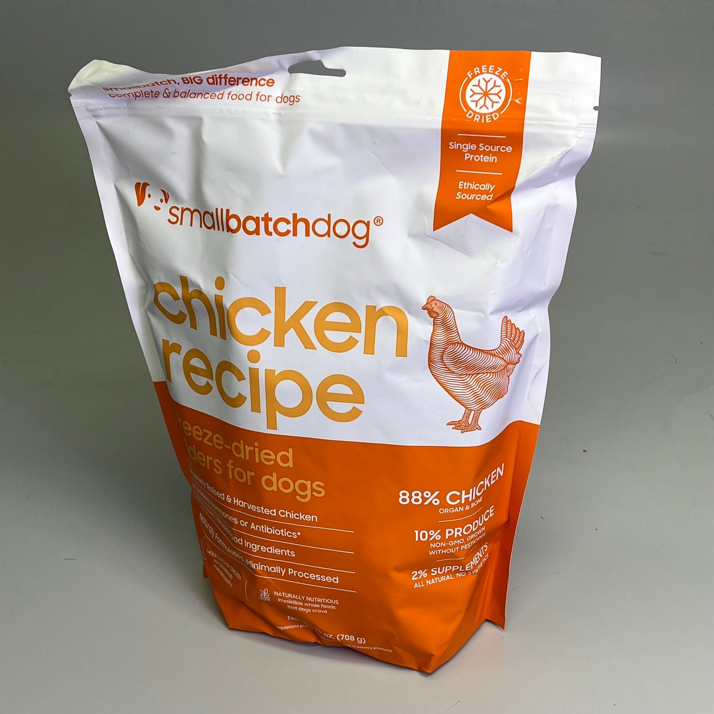 ZA@ SMALL BATCH Freeze Dried Sliders For Dogs Chicken Recipe 25 Oz Bag BB 09/26 A