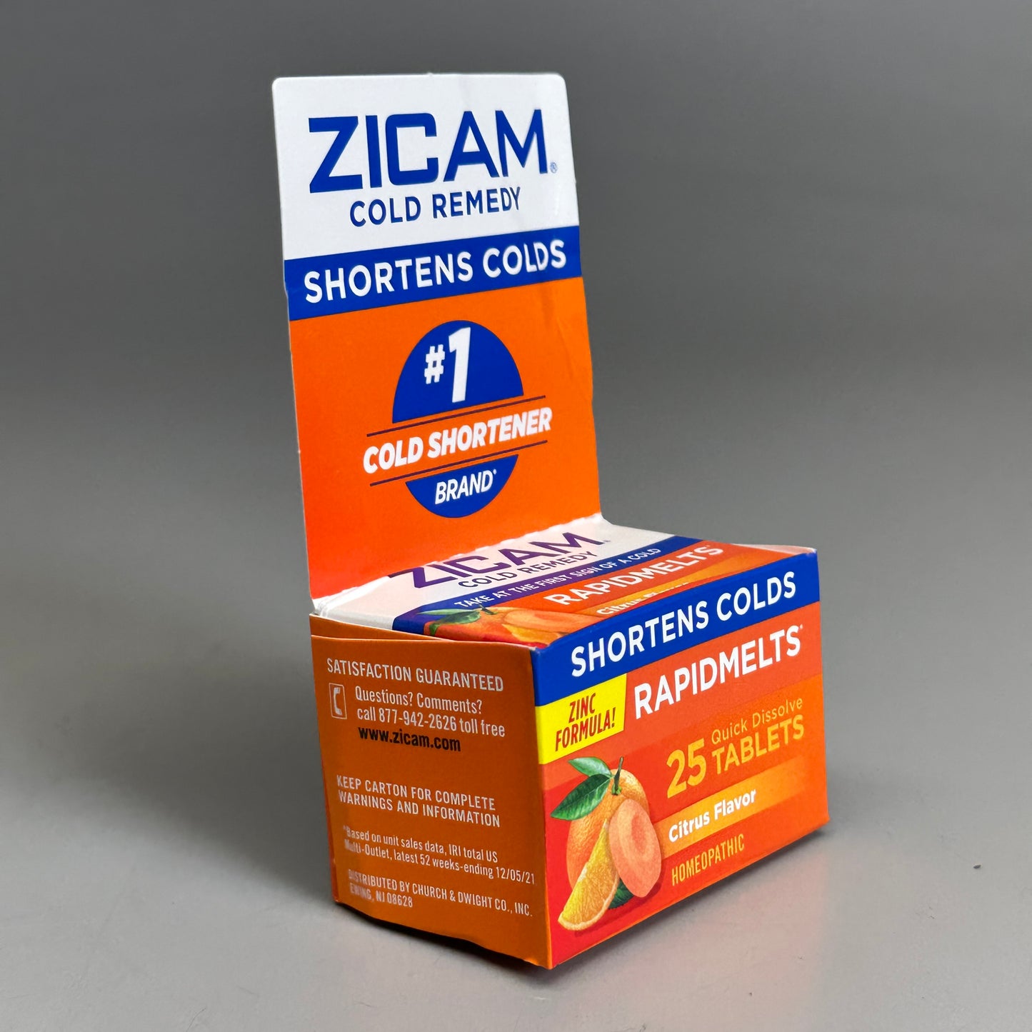 ZICAM Cold Remedy RapidMelts 25 Tablets Citrus Zinc Formula