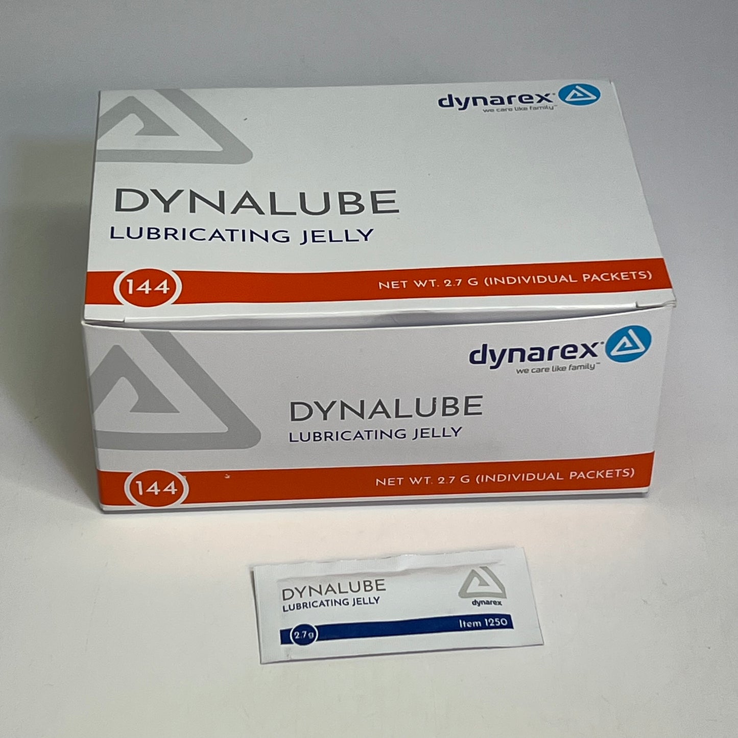 ZA@ DYNAREX (144 PACK) Sterile DynaLube Lubricating Jelly 2.7g Clear 1250 BB 06/30 C