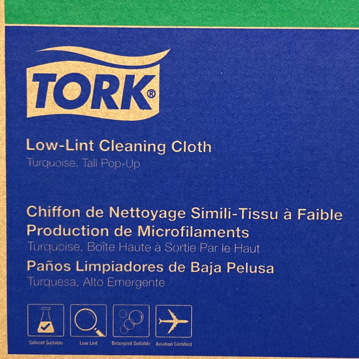 TORK Low-Lint Cleaning Cloth 192475 Turquoise