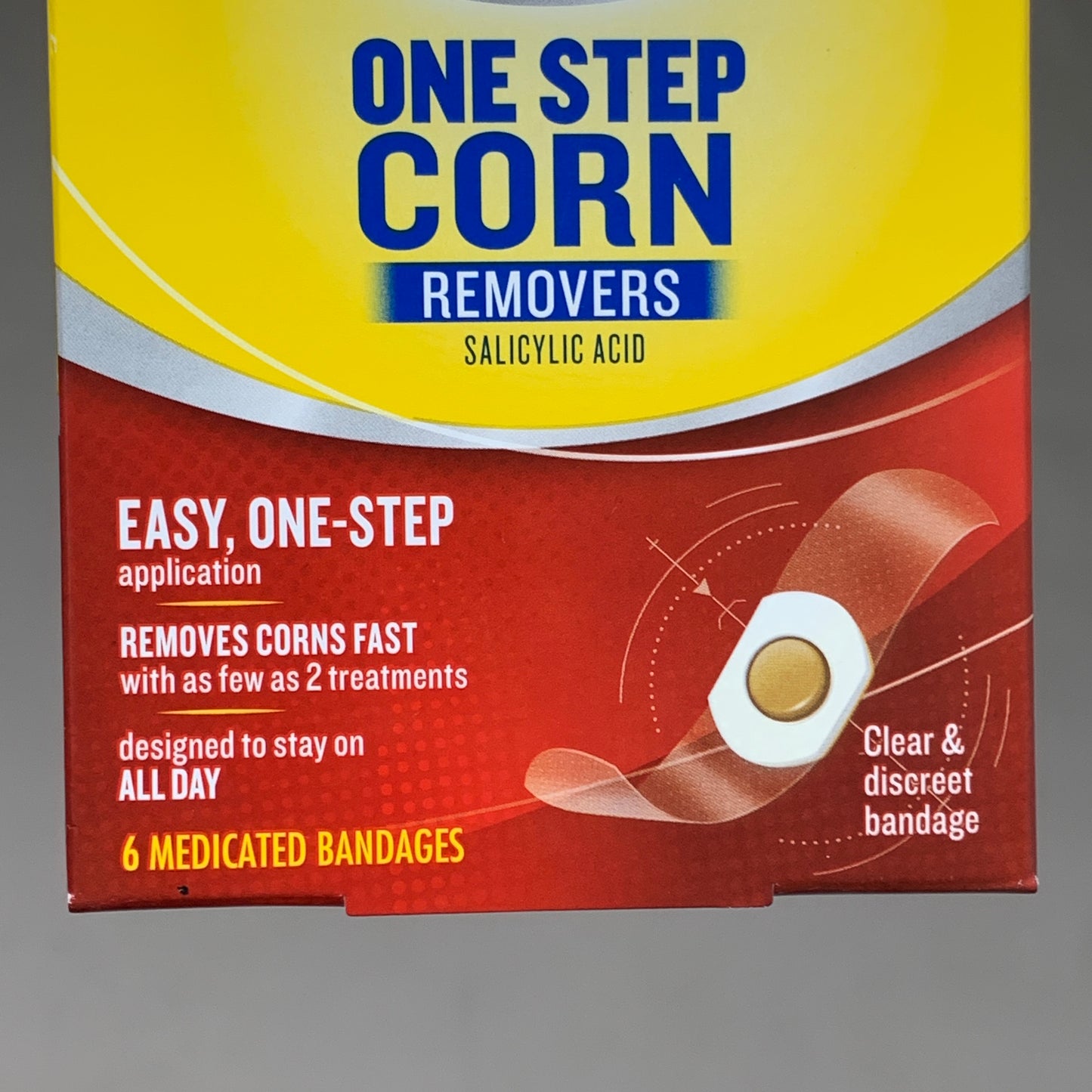 DR. SCHOLL'S 3-PACK! One Step Corn Removers Clear and Discreet Bandage C00010617 (New)