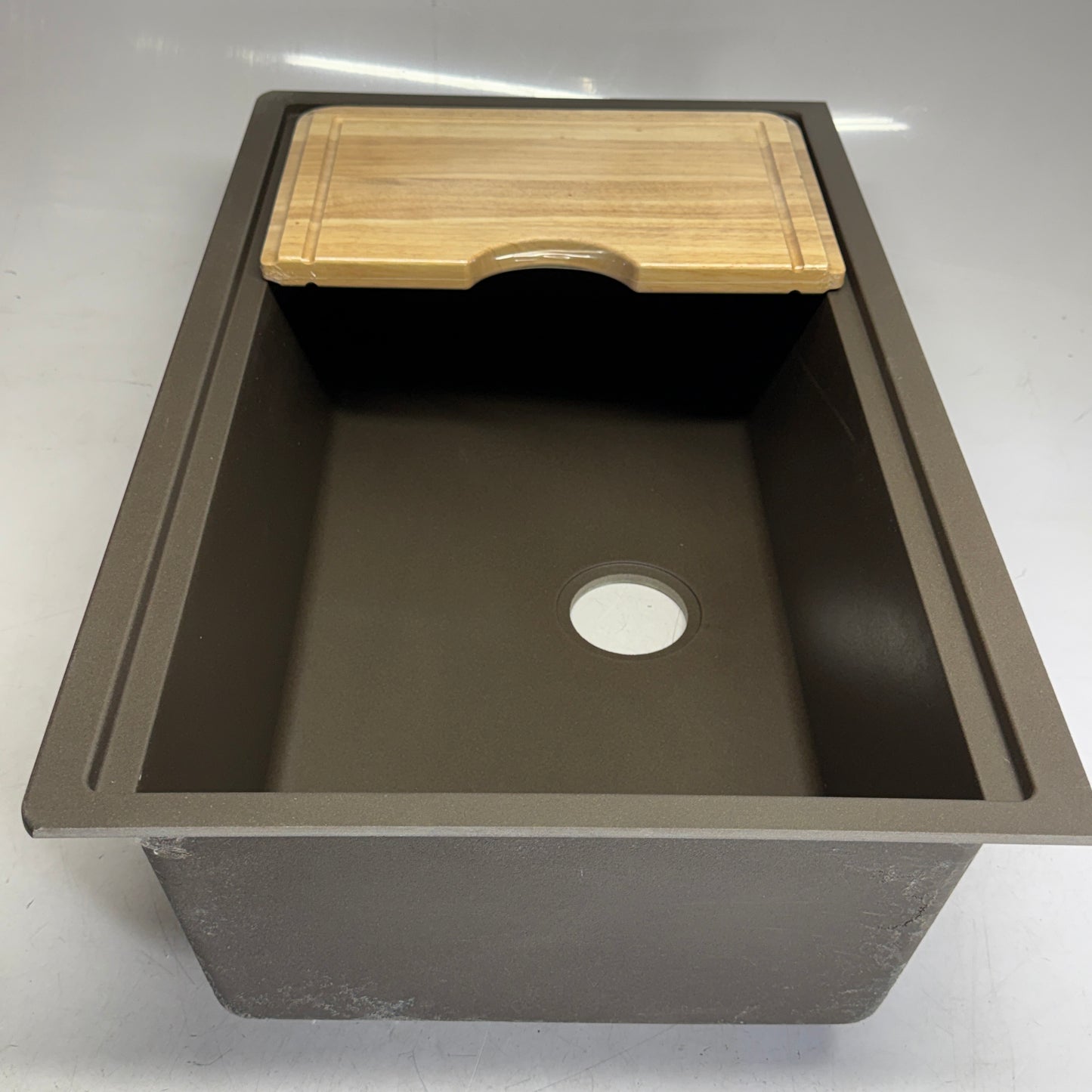 Z@ ELKAY SCHOCK Chelsea N100X Mocha (Brown) w/Cutting Board GERMAN MADE