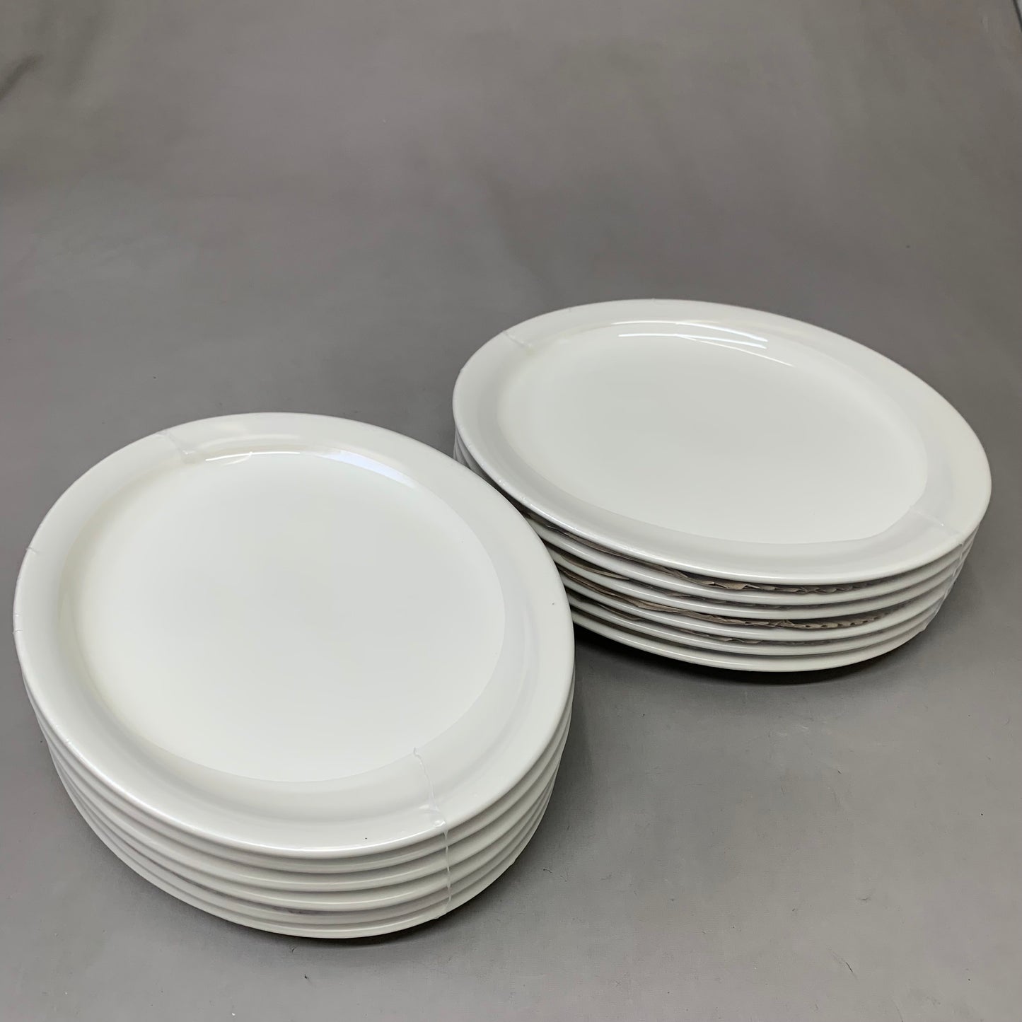 TUXTON (12 Pack) Ceramic Oval Platter Nevada Collection Oven Safe 13-1/4" Eggshell TNR-014