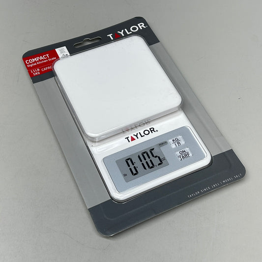 TAYLOR Compact Digital Kitchen Scale White (New)