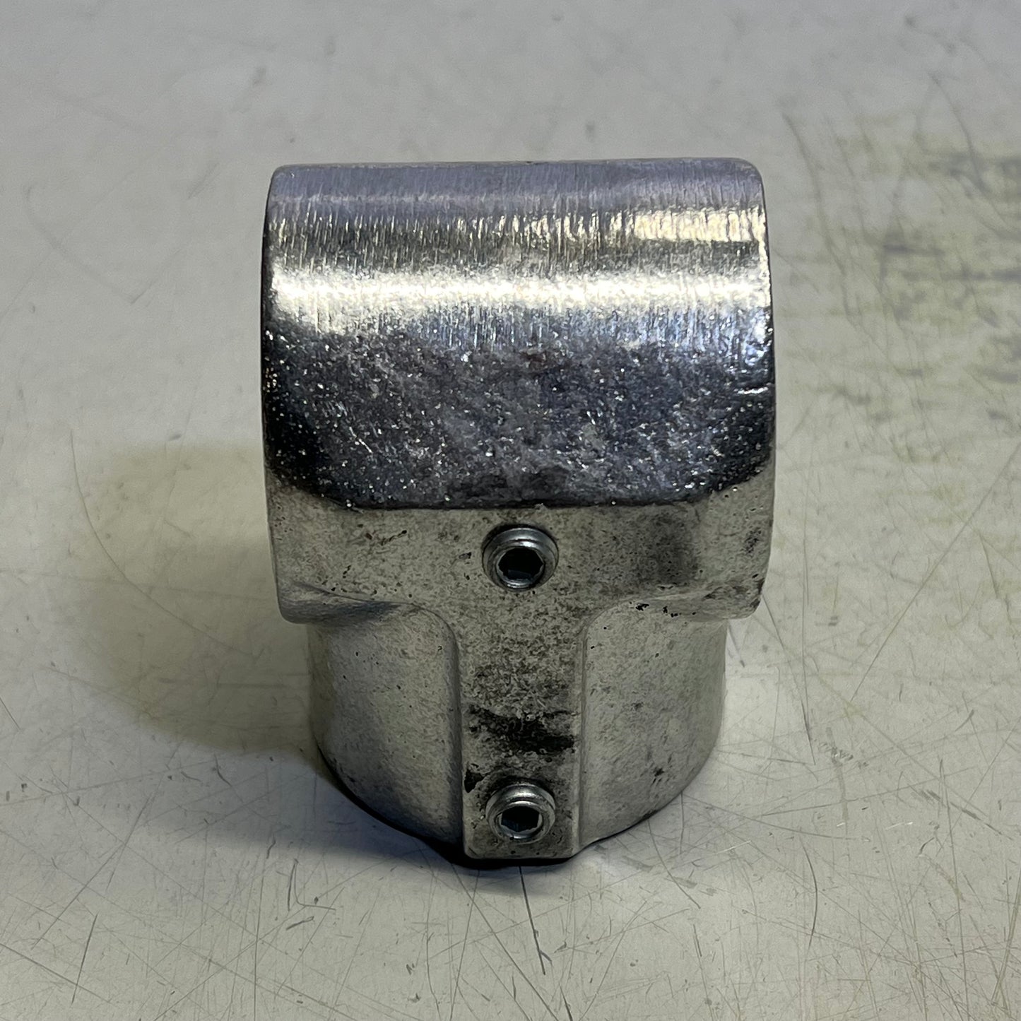 HOLLAENDER Aluminum Lightweight Structural Fitting Tee-E 1-1/2"  Chrome 5E 8