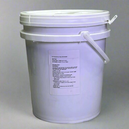 GLOBAL SPACE Sorim Soup Sauce 21 Lt, White Container BB: 09/25