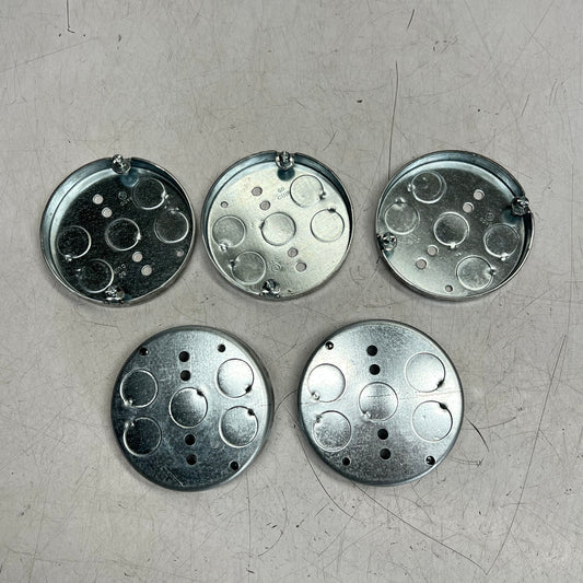 HUBELL RACO (5 PACK) Ceiling Pan 4" 1/2" Deep 1/2" KOs Metallic CAT 293