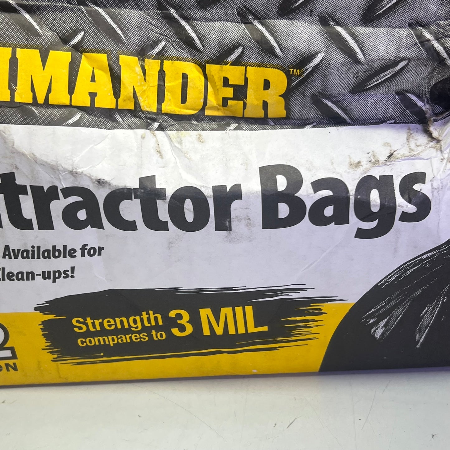 ZA@ COMMANDER Heavy-Duty Contractor Clean Up Bags 42 Gallon Black 3MCON20 (As-is)