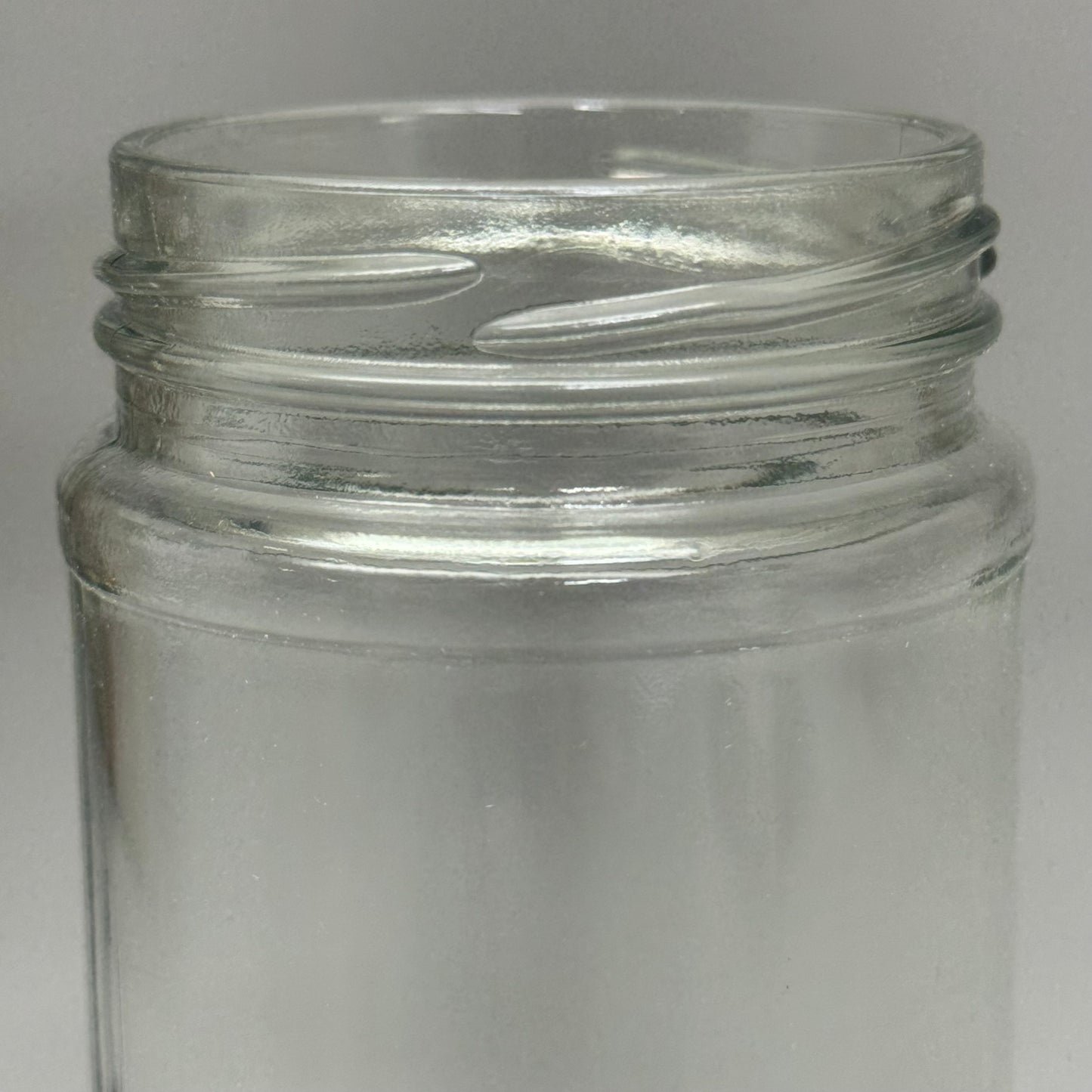 ZA@ GLASS 12 Pack Glass Jars No Lids 2.5”Wx5.5”H Clear 12oz