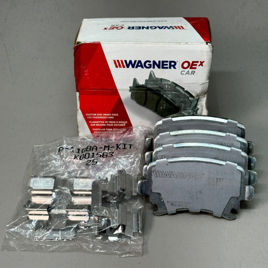 WAGNER OEx Ceramic Disc Brake Pad Set 4 1/2" x 2" Grey OEX1108