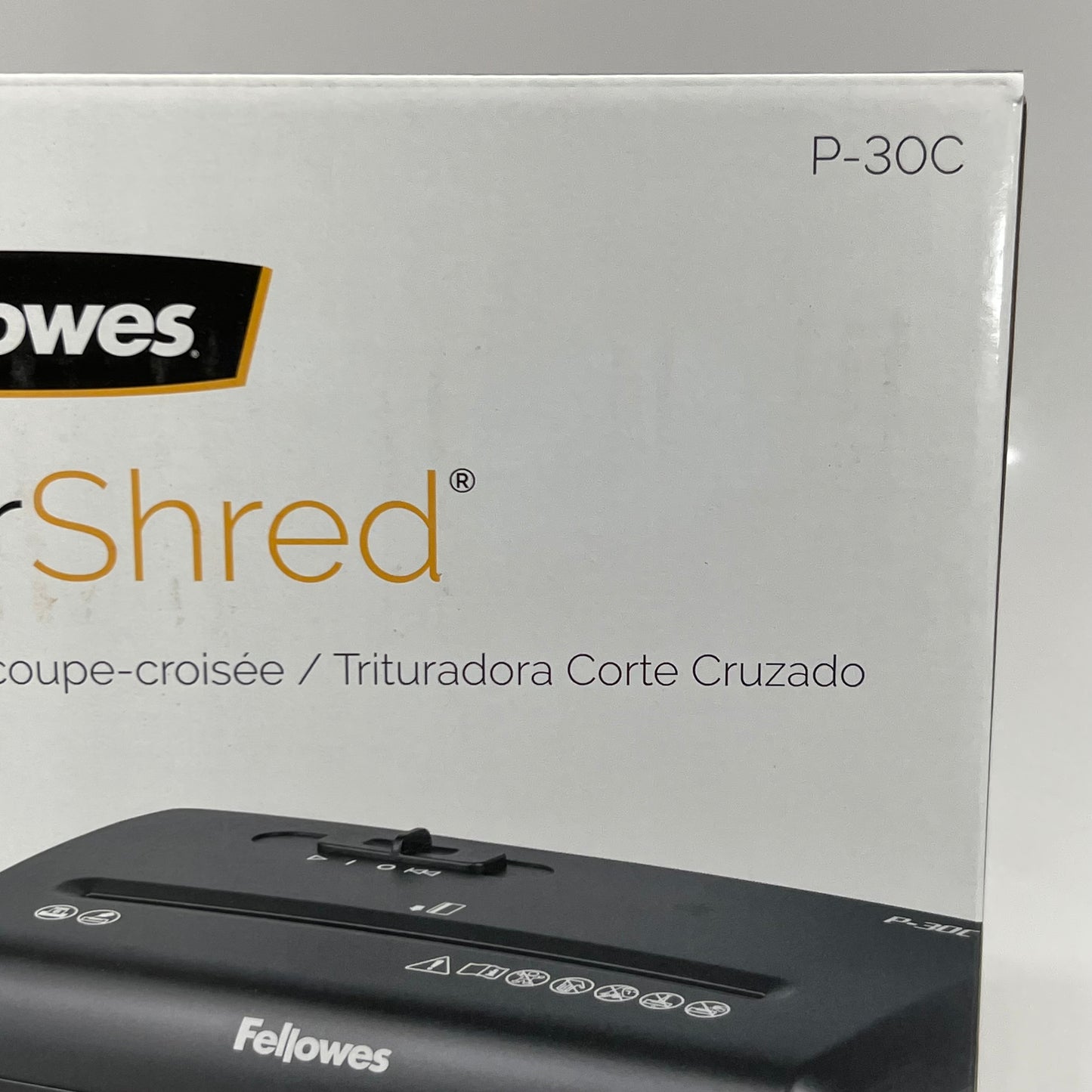 FELLOWES PowerShred 6 Sheet Cross-Cut Shredder P-30C