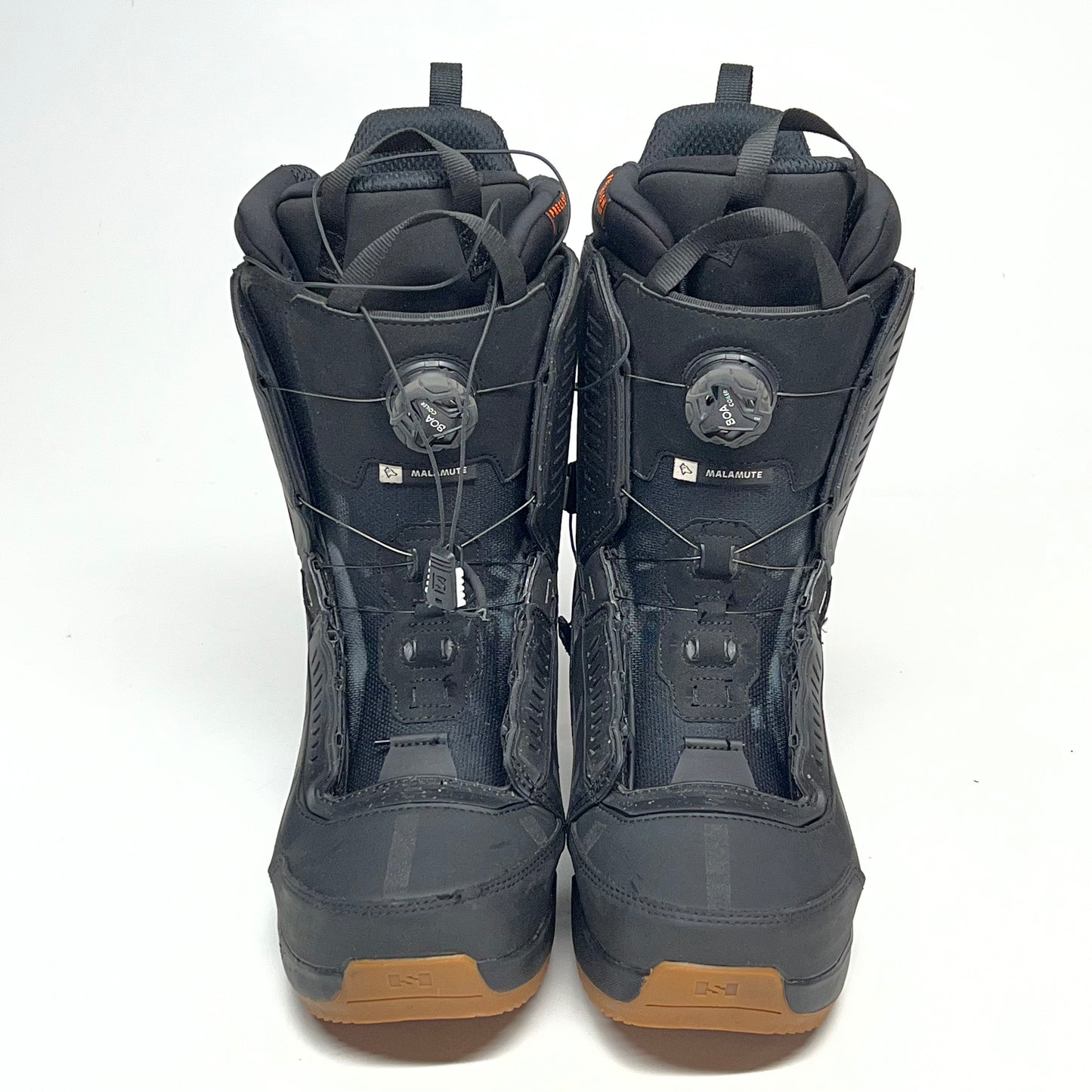 ZA@ SALOMON Malamute Dual Boa All Mountain Snowboard Boots Men's Sz 11 Black (As-Is)