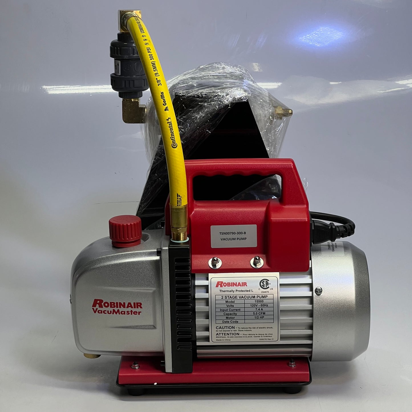 ROBINAIR 2 Stage Vacuum Pump 120V - 60Hz - 1/2HP + Fill Kit 25L, 15500