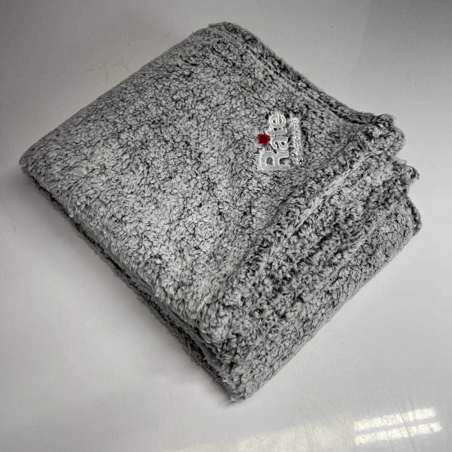 SIMPLICITY Port Authority Cozy Throw Blanket W/ RATE EST 2000 Company Logo 50" X 60" Grey Heather BP-36