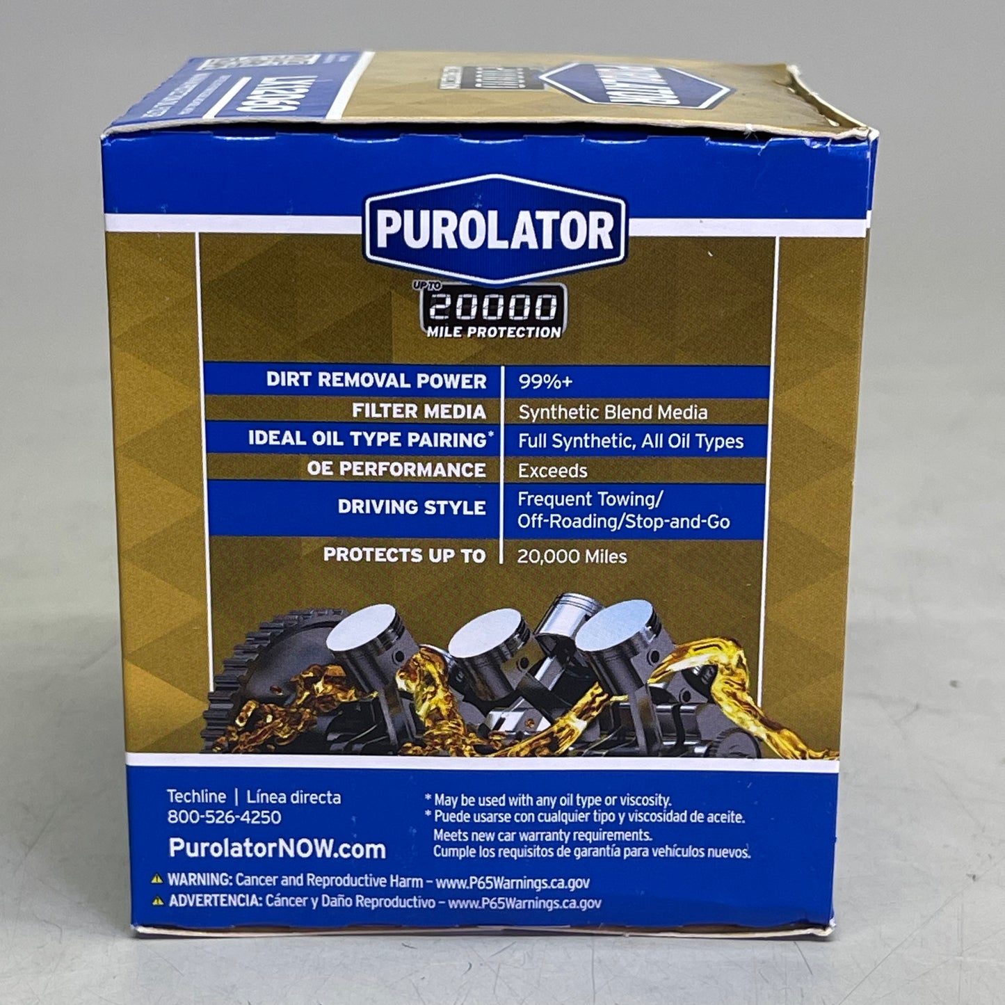 PUROLATOR (6 PACK) Maximum Protection Oil Filter 20000 Miles LX12060